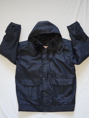 National Patrol Waterproof Tactical Duty Bomber Jacket Coat Black - Men's Size M